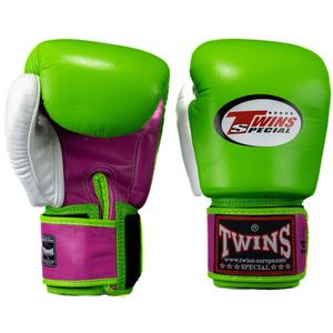 bgvl-3-3t-dkpk-gre-white-10-oz-thai-boxing-gloves-twins-special-bgvl-3-3t-neon-green